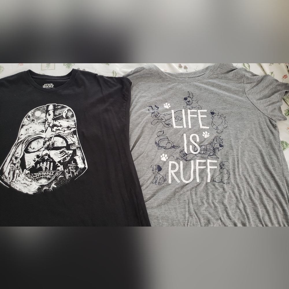 BUNDLE - Disney Dogs & Star Wars 3xl t-shirts
